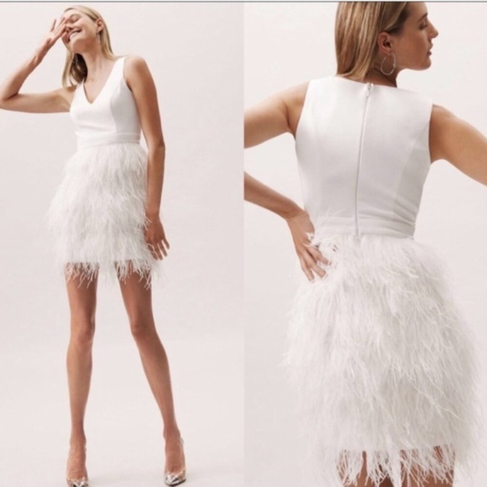 BHLDN Anthem Feather Dress size M